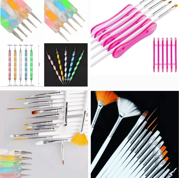 21pc Artist Brushes Set 5pc Ball Tools 10 Sizes, 1 - Picture 1 of 16